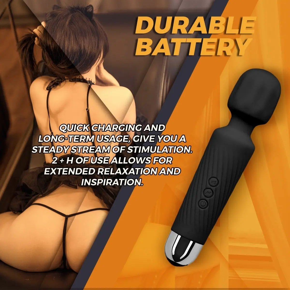 Love Salve Wand Massager - Silent Waterproof Design Ideal for Stress Relief - Love Salve